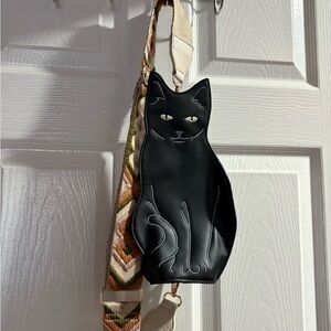 Black Cat-Shaped Crossbody Bag